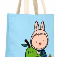 Labubu Pear Tote Bag Zipper